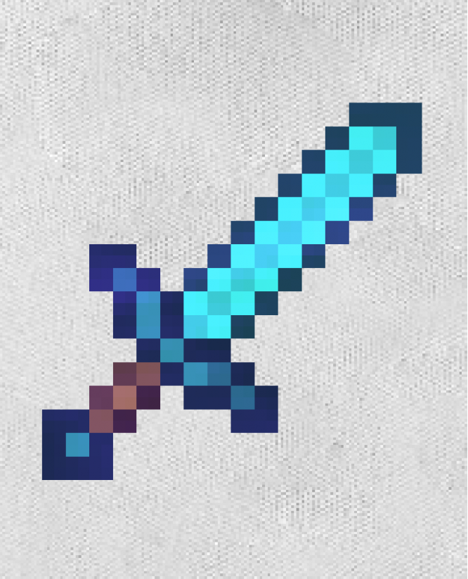 Kepurė  Minecraft sword blue